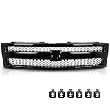G-PLUS Front Bumper Mesh Grille Insert Black Compatible with Chevy Silverado 1500 Hybrid 09-13/Fit Silverado 1500 XFE 10-13/Silverado 1500 LS LT LTZ WT 07-13 25810707, 19303978