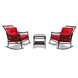 mecedora rattan blanca Decoración clásica y perfecta, función rockera cómoda.