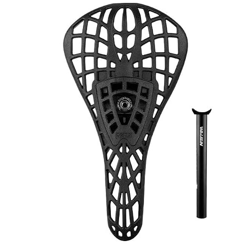 VFdthR Bike Seat Bicycle Saddle With Seatpost,248mm Spider MTB Dirt Jump Seat,Shock Absorber Bike Cushion,25.4/27.2/30.9mm Post(BK Aluminum 25.4)
