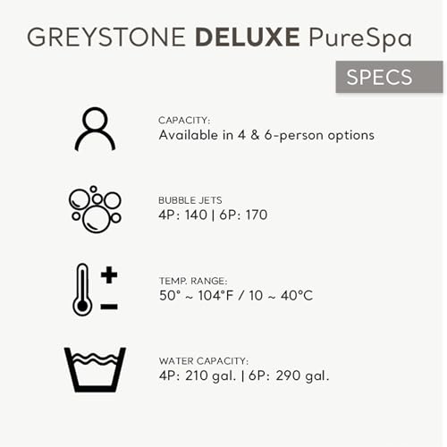 Intex 28449EP Purespa Plus Greystone Inflatable Square Outdoor Hot Tub Spa thumb #5