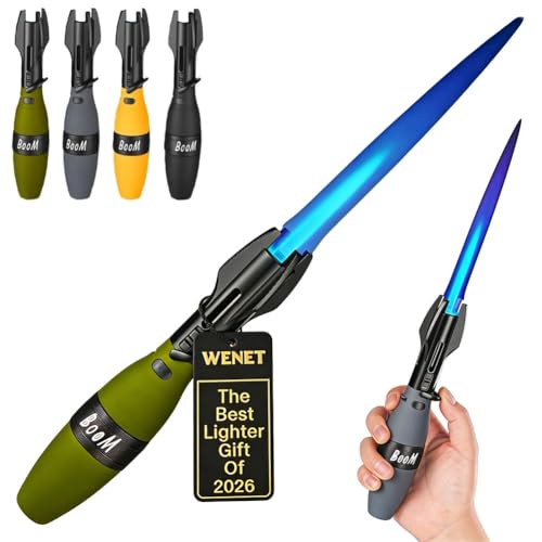 Encendedor Creative Rocket Fidget Verde metálico miniatura 1