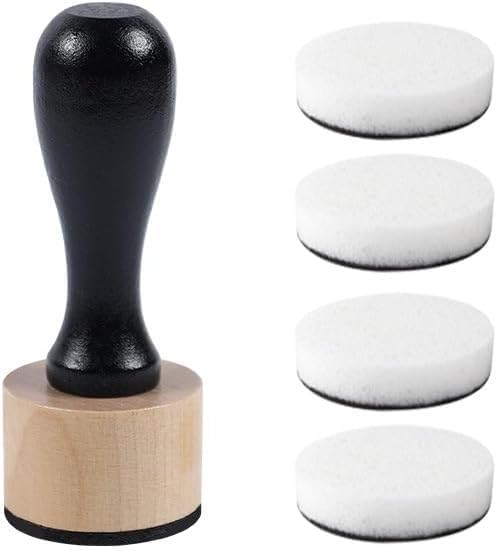Brown Blending Tool, Art Supplies for Distressing Blending and More Control of Ink Placement Compact No More Inky Fingers, Round Ink Blending Tool, Versatile Inking Tools Drawing, Art Blenders