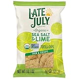 Late July Sea Salt & Lime Organic Tortilla Chips, 10.1 Oz Bag