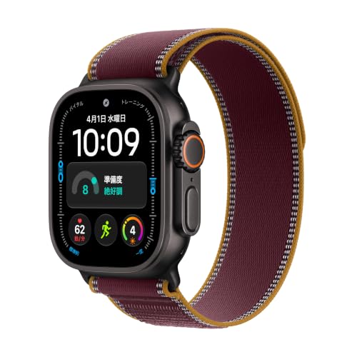 Apple Watch Ultra 4（GPS ＋ Cellularモデル）- 49mm MJC34X/A ブラックチタニウムケースとバーガンディトレイルループ-S/M 買取価格比較