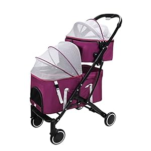 Wotzov HULONGZ57827 Podwójny Wózek dla Zwierząt