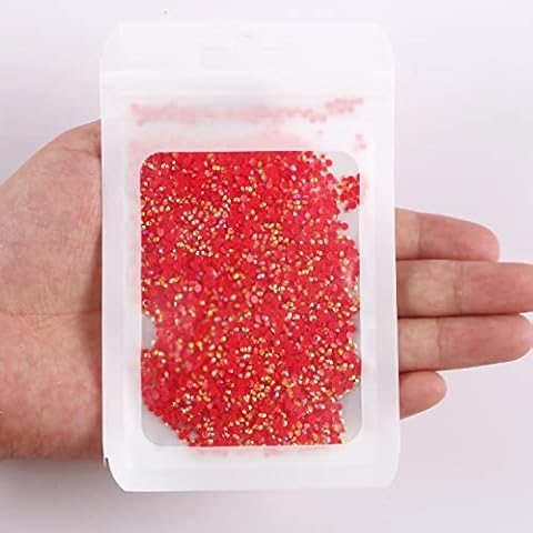 5000pcs 2mm 10gram Jelly Rhinestone AB Color Non Hotfix Glitter Resin Rhinestone Bling Diamonds for Mugs, Bottles, Tumblers, Craft Decoreation… Cover