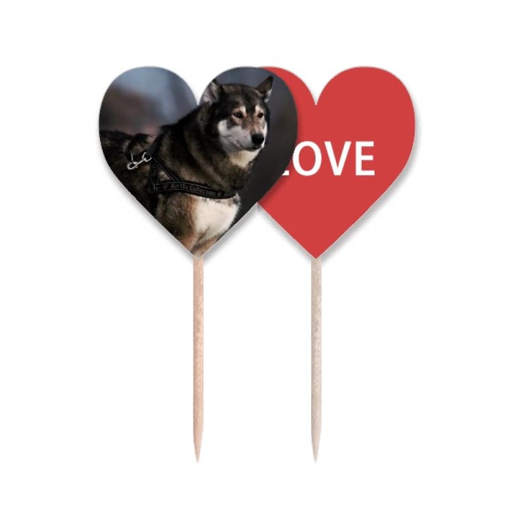Drapeau cure-dents love heart pour buffet de fête
