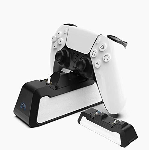Newest Charging Station For Ps5 Wireless Controllers, With Led Indicator, White, Fast Charing Dock For Dual Sense Playstaion 5 Controller With 80Cm Short Charging Cord #TOP1