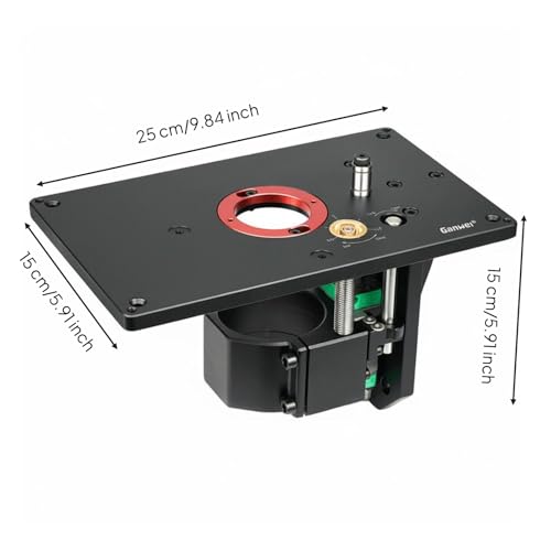 Réglage fin pour table de levage de défonceuse inversée