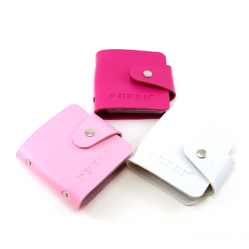 PUEEN Nail Stamp Plate Synthetic Leather Case Holder Organizer Nail Image Stamping Plates Case - Pick Your Color (White)-BH000170