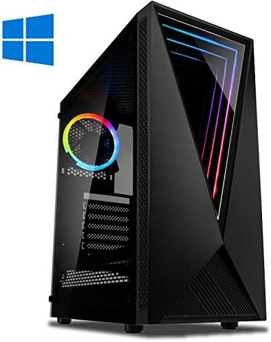 Vibox Nebula GS660-1 Gaming PC Computer with a Free Game, Windows 10 OS (3.7GHz Intel Pentium Dual-Core Processor, Nvidia GeForce GTX 1050 Ti Graphics Card, 8GB DDR4 2400MHz RAM, 1TB HDD)