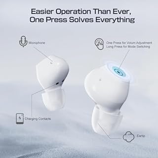 Ceretone OTC Hearing Aids Rechargeable for Seniors with Intricon® Digital Chip, Auto Turn On&Off, Noise Reduction, Ceretone Great Gift (Not Amplifiers), White