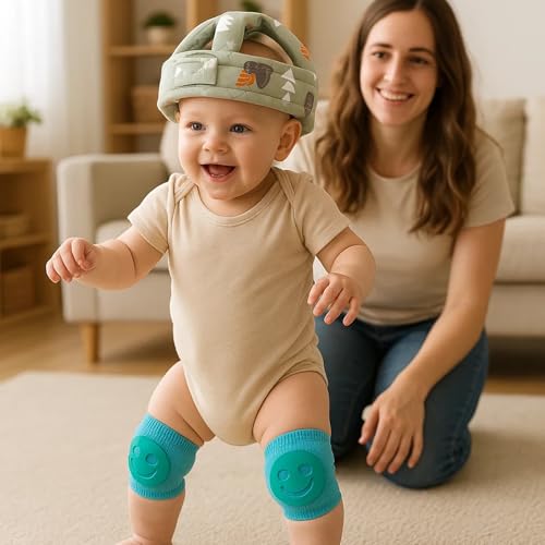 Baby Head Protector, Head Protection for Baby with Gloves, Backpack Head Protector for Crawling and Walking, Adjustable Helmet for 6-24 Months, Lightweight and Breathable Design - Image 4