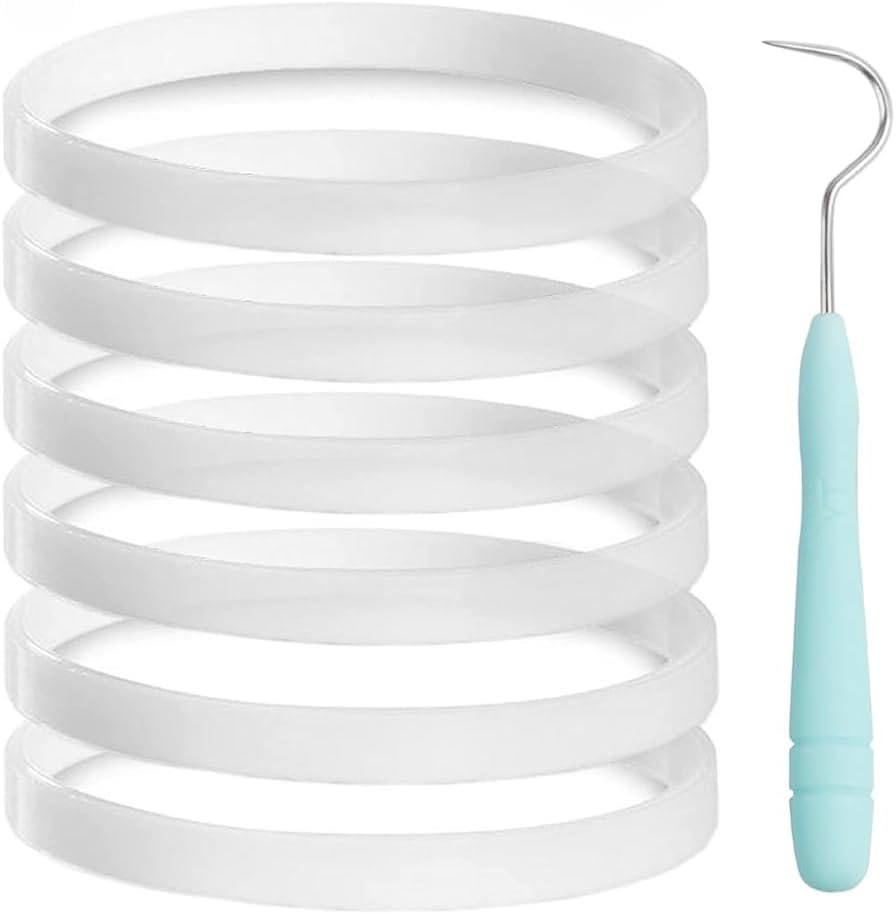 6 Pack Sellos de Goma Blanco para Licuadora Nutri Ninja