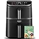 COSORI Turbo Tower Heißluftfritteuse mit 2 Kammern, 10,8 L Double Stack Airfryer, spart 41 Prozent Küchenfläche, Turbo-Luftstrom für knusprige Ergebnisse, inkl. Rezeptheft und Grillrost