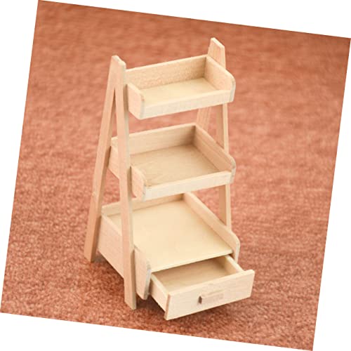 SAFIGLE 8 Pçs Cena De Armário De Brinquedo Decorativo Estante De Mesa Planta Casa De Bonecas Para Ar
