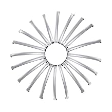 UJOY Silver Metal French Barrette Single Prong Pin 2.7 Hair Clips DIY Craft 20 Packs, 70mm