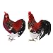 Fenteer Ornamento Animale Realistico Gallo Gallina per Field Giardino