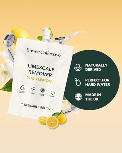 Bower Collective Yuzu & Lemon Natural Limescale Remover Spray Refill 1 Litre - Image 3
