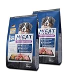 NutriQM® M!EAT Senior Hundefutter trocken getreidefrei – 2 x 12kg...