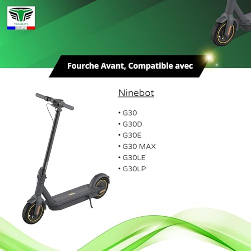 M365Lyon - Vordergabel kompatibel mit Ninebot G30 Max / G30D / G30LE / G30LP / G30E II (Gabel + Zubehör)