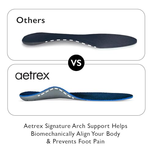 Image of Aetrex Men's L700 Speed Orthotics Arch Support Inserts - Plantar Fasciitis Relief Insoles Men for Swift Workouts and Comfort Shoe Inserts