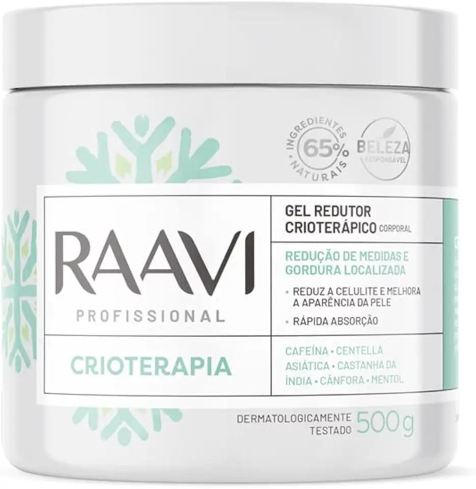 Raavi Gel Redutor Crioterápico 500G