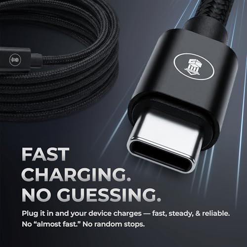 McClinton & Co. USB C to USB C Cable 6ft | 100W PD Fast Charging for Samsung Galaxy S25/S24/S23/S22, iPhone 16/15 Pro Max, Google Pixel, Motorola, OnePlus | Durable Braided, Snug Fit USB-C Cord by McClinton & Co. Market - Image 2