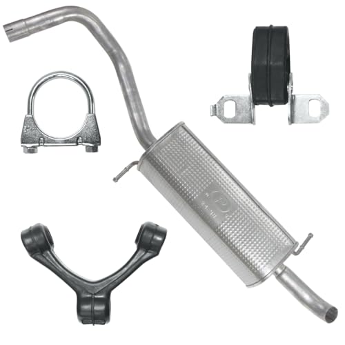 Polmo Schalldämpferset Auspuff Endtopf für Fabia 2 II 2010-11/2014 1.2 TSI Kombi