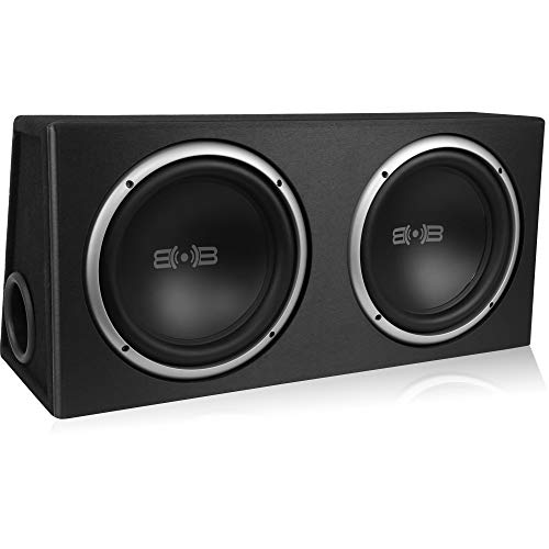 Belva Bpkg212V2 1200W Dual 12" Car Subwoofer With Ported Enclosure, Monoblock Amplifier, Wiring Kit And Remote Bass Knob #TOP1