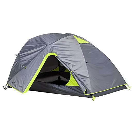ALPS Mountaineering Greycliff 3 Tent: 3-Person 3-Season (Grey/Citrus)