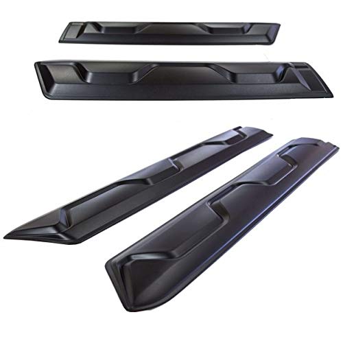 Protezioni Sportelli Ford Ranger 2012-2022 - Stile Raptor, Nero Opaco, Per Modelli T6 T7 T8