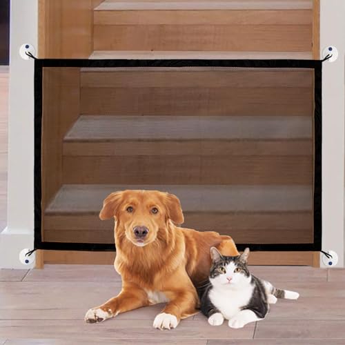 PETLESO Treppengitter für Hunde, 110 x 72 cm, Haustier-Sicherheitsgitter, Hundestopper, Haustiergitter, Gittergitter für Tür/Schlafzimmer/Küche PETLESO Treppengitter für Hunde, 110 x 72 cm, Haustier-Sicherheitsgitter, Hundestopper, Haustiergitter, Gittergitter für Tür/Schlafzimmer/Küche