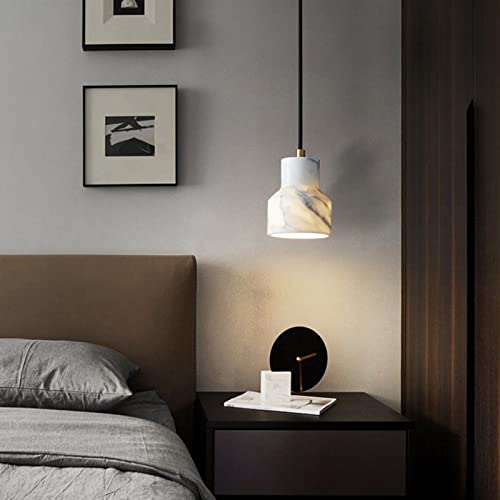 Lustre canapé pour coin lecture salon suspension lumineuse design marbre E27 - 6