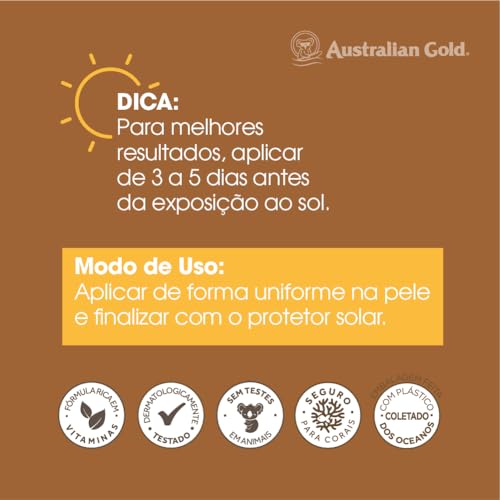 AUSTRALIAN GOLD ACELERADOR DARK TANNING SPRAY GEL CLEAR 125G