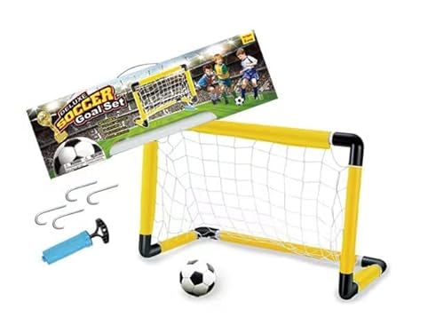 JOYSAE Kids Mini Soccer Goal Sets - Backyard + Indoor Mini Net and Ball Set with Pump - Portable Folding Youth Soccer Goal Sets for Kids + Toddlers - 28"(L) x 14.6"(W) x 18"(H)