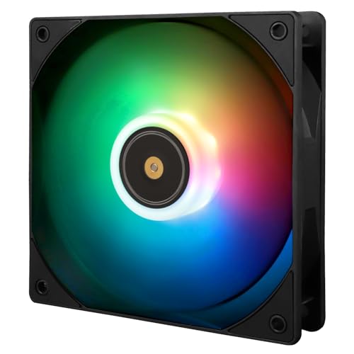 Thermalright TL-E12B-S V3 - Ventilador de CPU de alta velocidad de 2000 rpm, ventilador de 120 mm con ventilador, ARGB (TL-E12B-S V3)