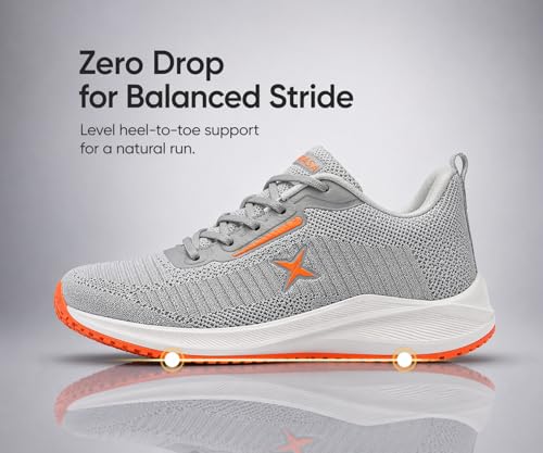 Image of Kraasa Men's Running Shoes | Breathable Mesh Upper | Lightweight Phylon Sole | Cushioned EVA Insole | Comfortable Sports & Casual Sneakers for Gym, Walking & Daily Use