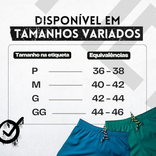 Kit 3 Bermudas Mauricinho Masculinas: Elastano e Tactel para Academia, Praia, Futebol, Corrida, Trei
