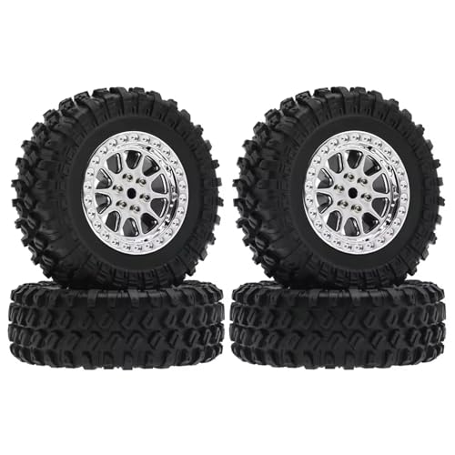 Pneus RC 70mm anti-patinage pour surmonter les obstacles sur MN D90 et WPL C24 kit d'amélioration