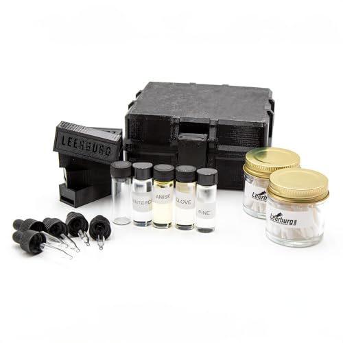 Leerburg CKC - Dog Scent Work Training Kit CKC Multi Odor Scent Kit (Black) - Anise, Pine, Clove, Wintergreen