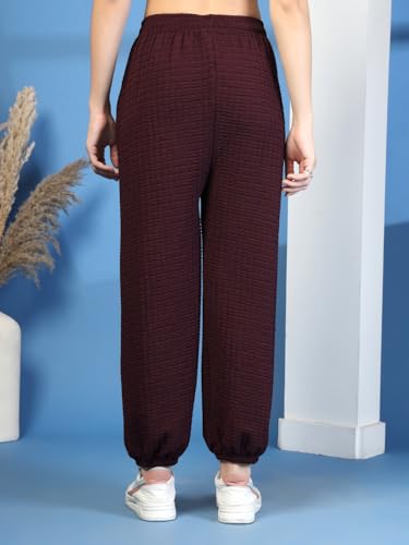 Image of UZARUS Women's Ultra-Soft Baggy Fit /Relaxed Fit Joggers with Side Pockets & Gripped Hem