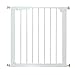 HOMCOM PawHut Puerta de Metal Blanca de Escalera o Pasillo para Mascotas Tipo Barrera de Seguridad 74-95cm