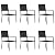 YITHOPI 7 Piece Patio Dining Set Poly Rattan Black Versatile Lounge Furniture Outdoor Lounge Set Patio Furniture Sets Balcony Furniture Sets for patios, Gardens, Decks