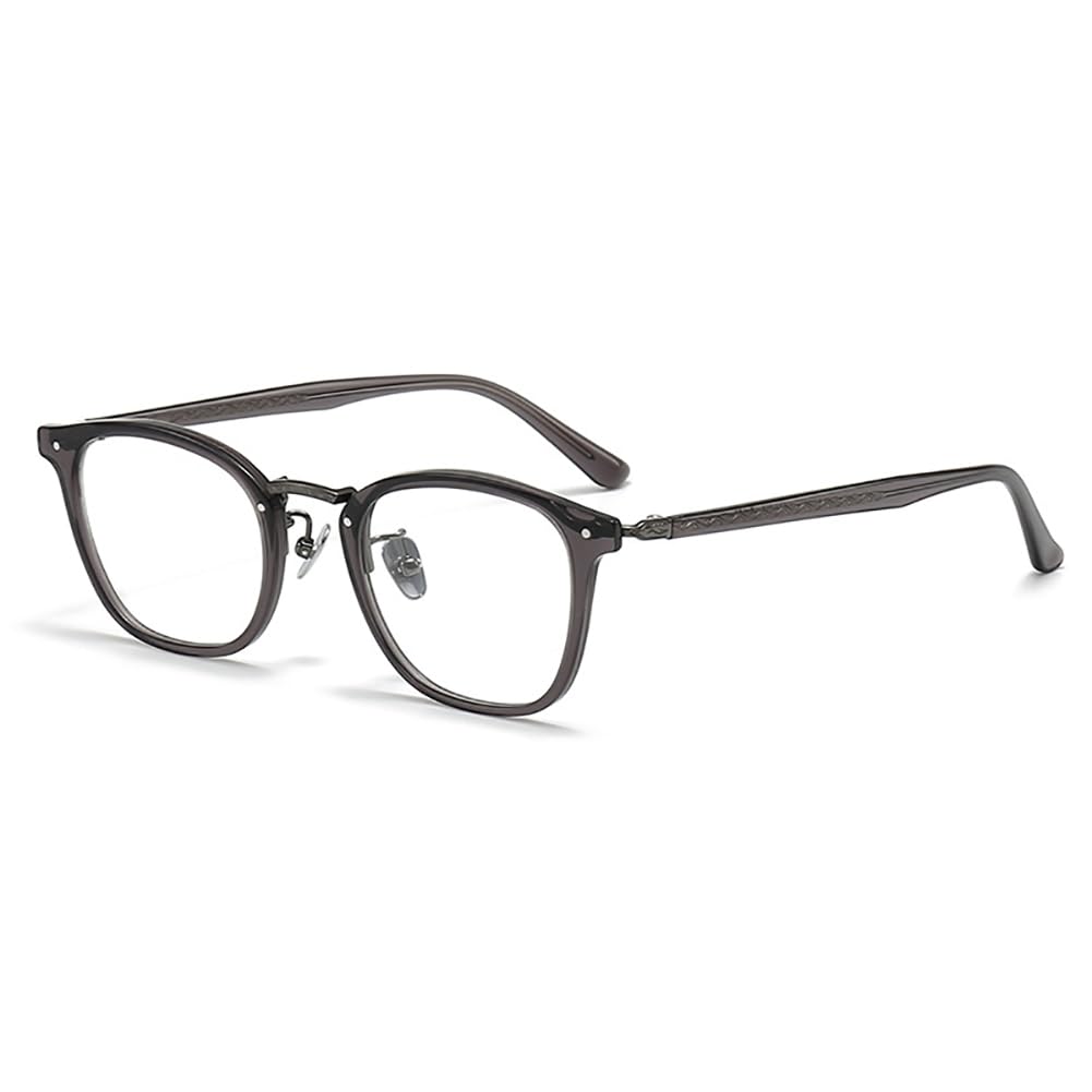 HQMGLASSES Gafas De Sol Fotocromáticas Unisex para Conducir Clásicas Retro Redondas con Bloqueo De Luz Azul Gafas De Lectura Gafas De Protección UV,Gris,2.5 x