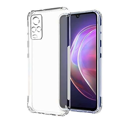 Image of Rubber Back Cover for Vivo Vivo V2135 / vivo Y21T - Transparent