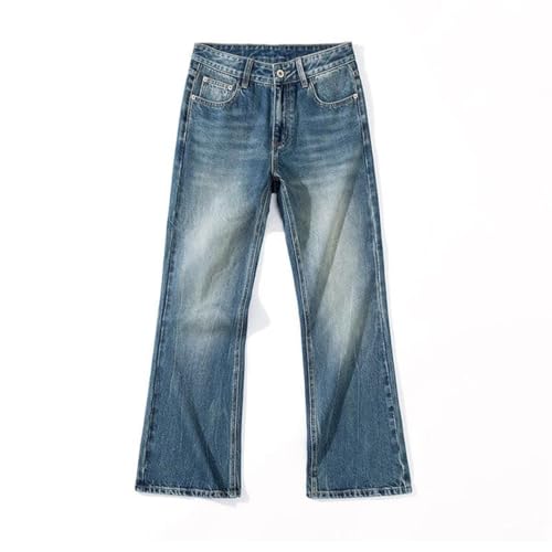 Men Bell Bottom Pants Streetwear Bootcut Trousers High Street Full Length Flared Jeans4