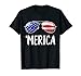 Merica Sunglasses 4th of July T shirt Kids Boys Girls Men US