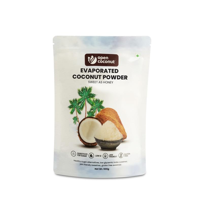 Open Coconut Evaporated Coconut Powder – 500 g Pack of 1 | No Added Sugar & Adulteration | Natural Sweetner | Diabetic Friendly | Low Glycemic Index | Jain Friendly | Gluten Free | Vegan (B0CRRNYFJ2) Amazon Price History, Amazon Price Tracker