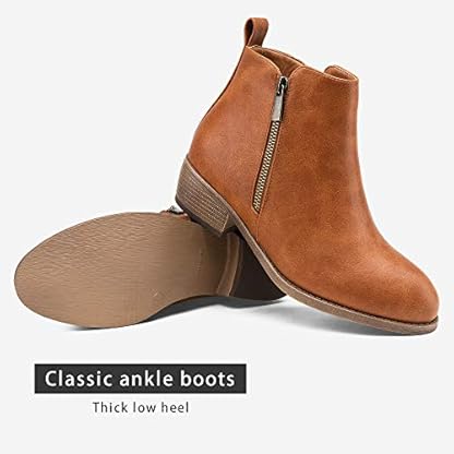Jeossy Women's 905 Ankle Boots, Classic Low Heeled Short Booties, Casual Comfortable Boots with Wide Widths Available - Image 5